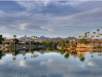 Scenic view of lake 